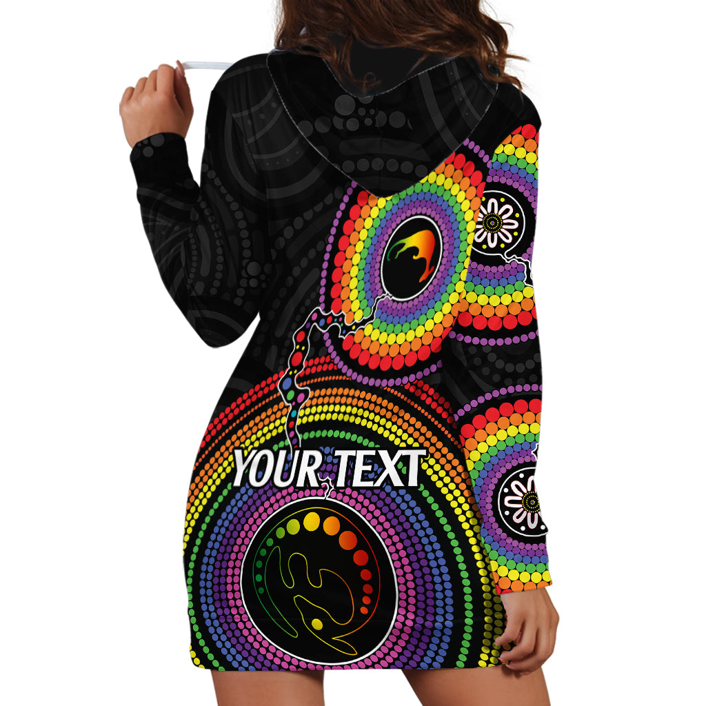 personalised-australia-lgbt-hoodie-dress-you-are-exactly-who-you-should-be-aboriginal-style