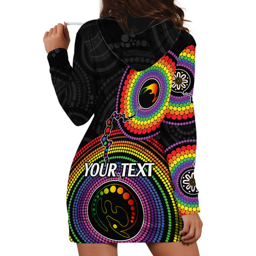 personalised-australia-lgbt-hoodie-dress-you-are-exactly-who-you-should-be-aboriginal-style