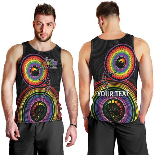 personalised-australia-lgbt-men-tank-top-you-are-exactly-who-you-should-be-aboriginal-style