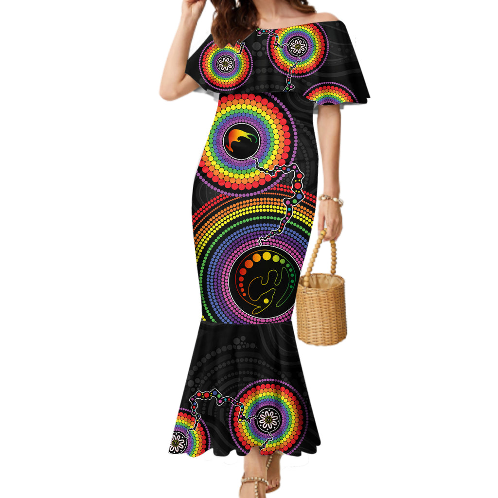personalised-australia-lgbt-mermaid-dress-you-are-exactly-who-you-should-be-aboriginal-style