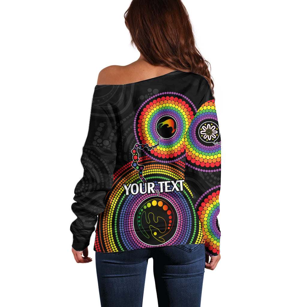personalised-australia-lgbt-off-shoulder-sweater-you-are-exactly-who-you-should-be-aboriginal-style