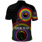 personalised-australia-lgbt-polo-shirt-you-are-exactly-who-you-should-be-aboriginal-style