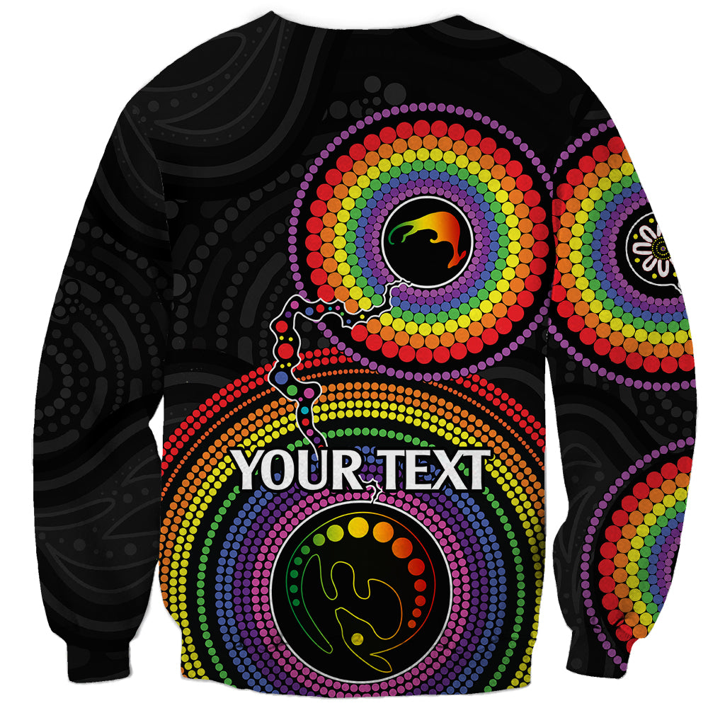 personalised-australia-lgbt-sweatshirt-you-are-exactly-who-you-should-be-aboriginal-style
