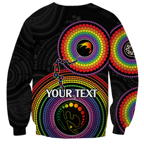 personalised-australia-lgbt-sweatshirt-you-are-exactly-who-you-should-be-aboriginal-style