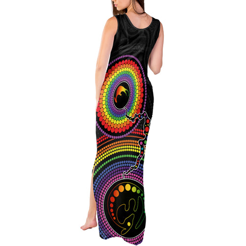 personalised-australia-lgbt-tank-maxi-dress-you-are-exactly-who-you-should-be-aboriginal-style