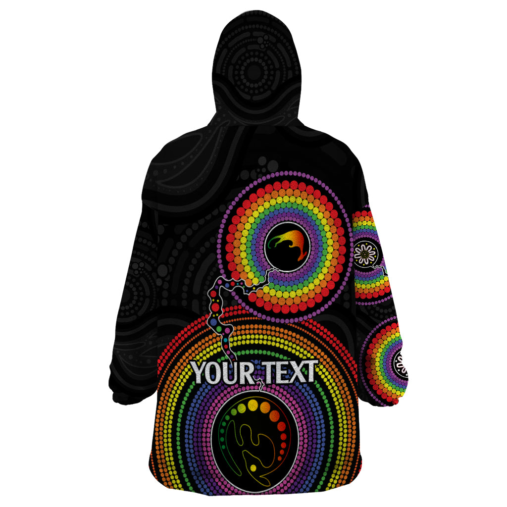 personalised-australia-lgbt-wearable-blanket-hoodie-you-are-exactly-who-you-should-be-aboriginal-style