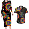 australia-lgbt-couples-matching-long-sleeve-bodycon-dress-and-hawaiian-shirt-be-you-do-you-celebrate-you-aboriginal-style