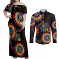 australia-lgbt-couples-matching-off-shoulder-maxi-dress-and-long-sleeve-button-shirts-be-you-do-you-celebrate-you-aboriginal-style