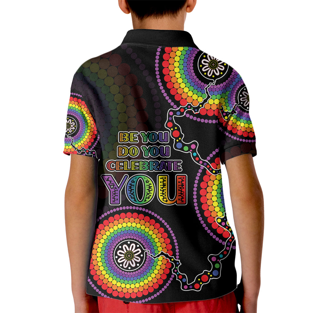 australia-lgbt-kid-polo-shirt-be-you-do-you-celebrate-you-aboriginal-style
