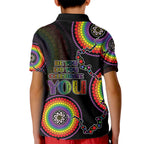 australia-lgbt-kid-polo-shirt-be-you-do-you-celebrate-you-aboriginal-style