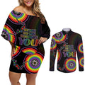personalised-australia-lgbt-couples-matching-off-shoulder-short-dress-and-long-sleeve-button-shirts-be-you-do-you-celebrate-you-aboriginal-style