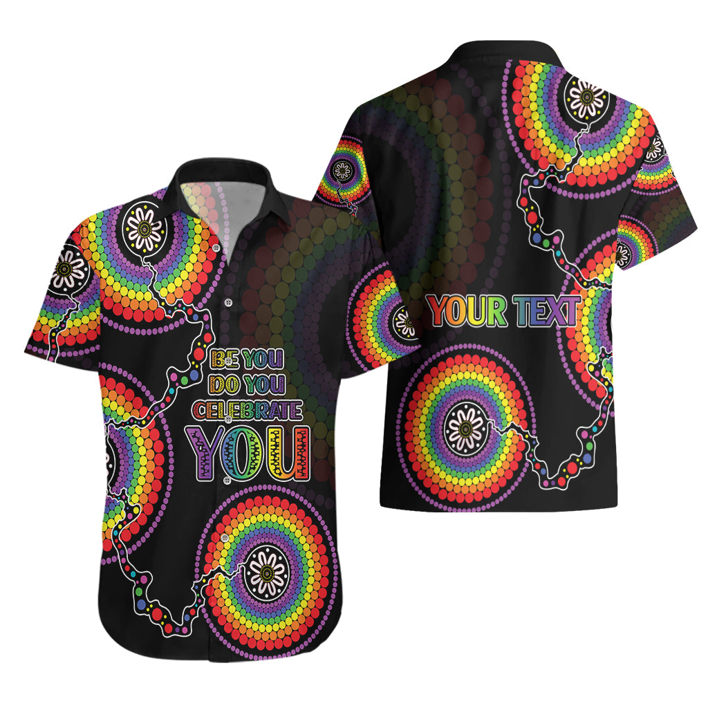 personalised-australia-lgbt-hawaiian-shirt-be-you-do-you-celebrate-you-aboriginal-style