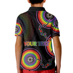 personalised-australia-lgbt-kid-polo-shirt-be-you-do-you-celebrate-you-aboriginal-style