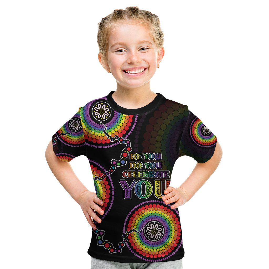 personalised-australia-lgbt-kid-t-shirt-be-you-do-you-celebrate-you-aboriginal-style