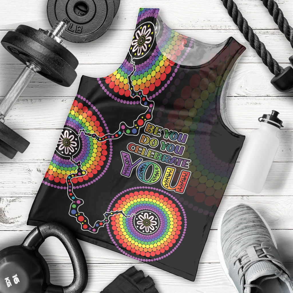 personalised-australia-lgbt-men-tank-top-be-you-do-you-celebrate-you-aboriginal-style
