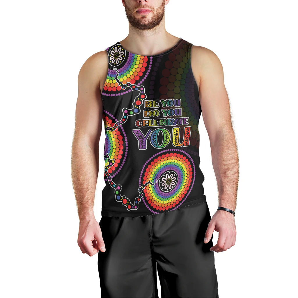 personalised-australia-lgbt-men-tank-top-be-you-do-you-celebrate-you-aboriginal-style