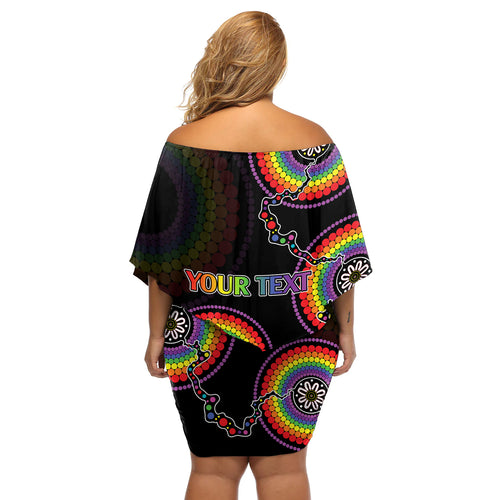 personalised-australia-lgbt-off-shoulder-short-dress-be-you-do-you-celebrate-you-aboriginal-style