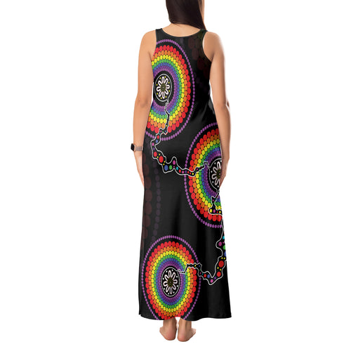 personalised-australia-lgbt-tank-maxi-dress-be-you-do-you-celebrate-you-aboriginal-style