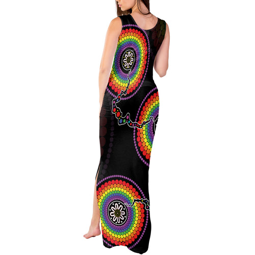 personalised-australia-lgbt-tank-maxi-dress-be-you-do-you-celebrate-you-aboriginal-style