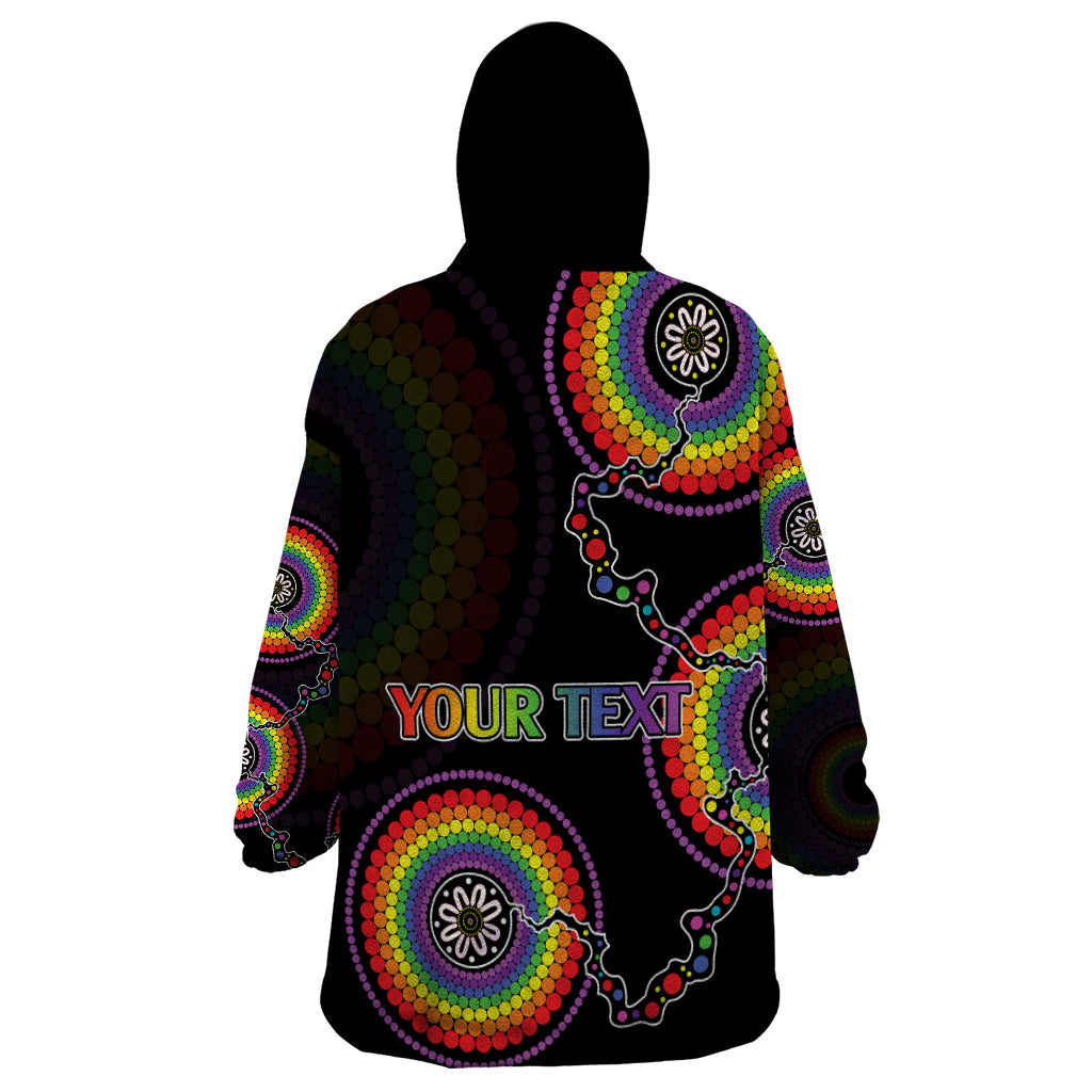 personalised-australia-lgbt-wearable-blanket-hoodie-be-you-do-you-celebrate-you-aboriginal-style