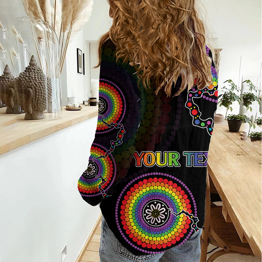Personalised Australia LGBT Women Casual Shirt Be You Do You Celebrate You Aboriginal Style LT9