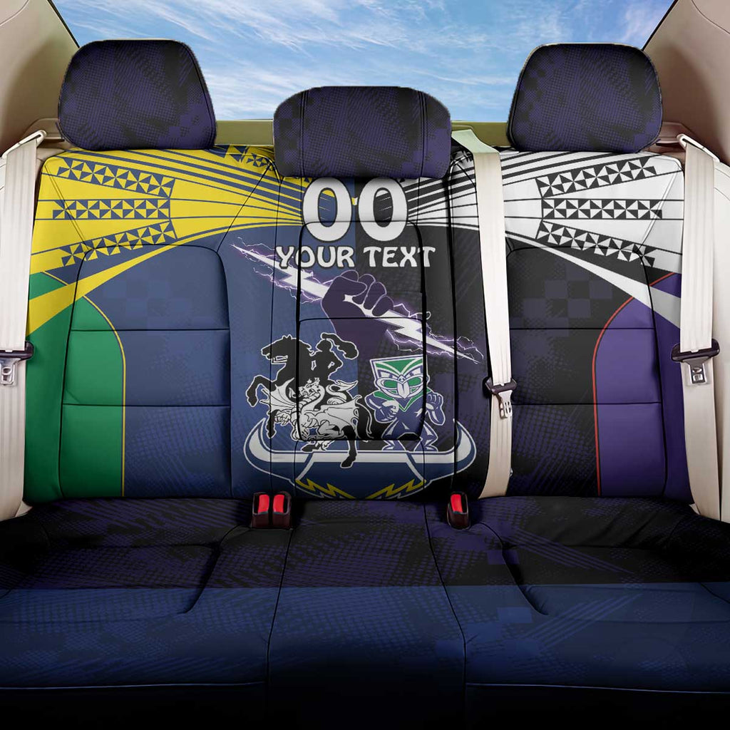 Custom Dragons-Cowboys Combine Storm-Warriors Back Car Seat Cover Sport Style Version 01