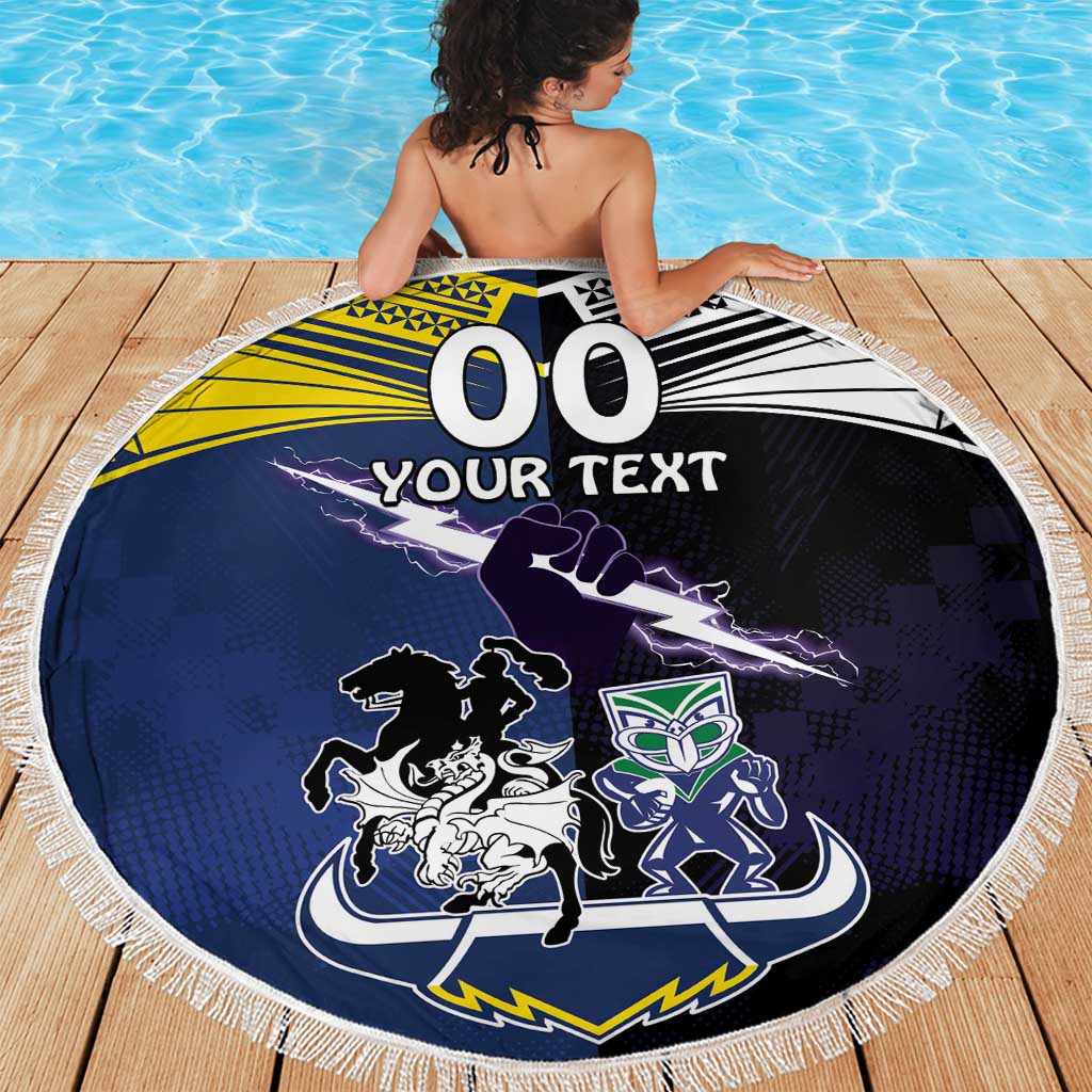 Custom Dragons-Cowboys Combine Storm-Warriors Beach Blanket Sport Style Version 01
