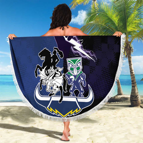 Custom Dragons-Cowboys Combine Storm-Warriors Beach Blanket Sport Style Version 01