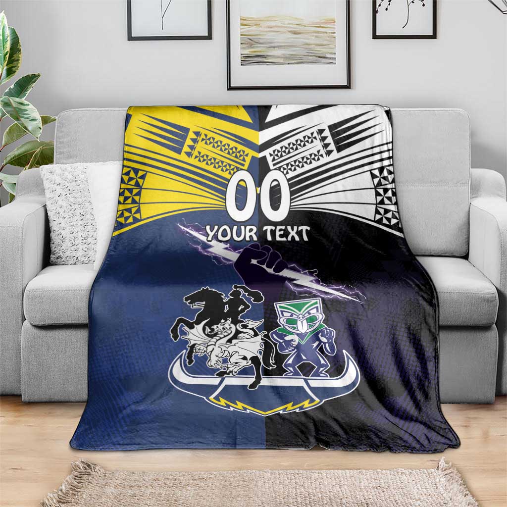 Custom Dragons-Cowboys Combine Storm-Warriors Blanket Sport Style Version 01