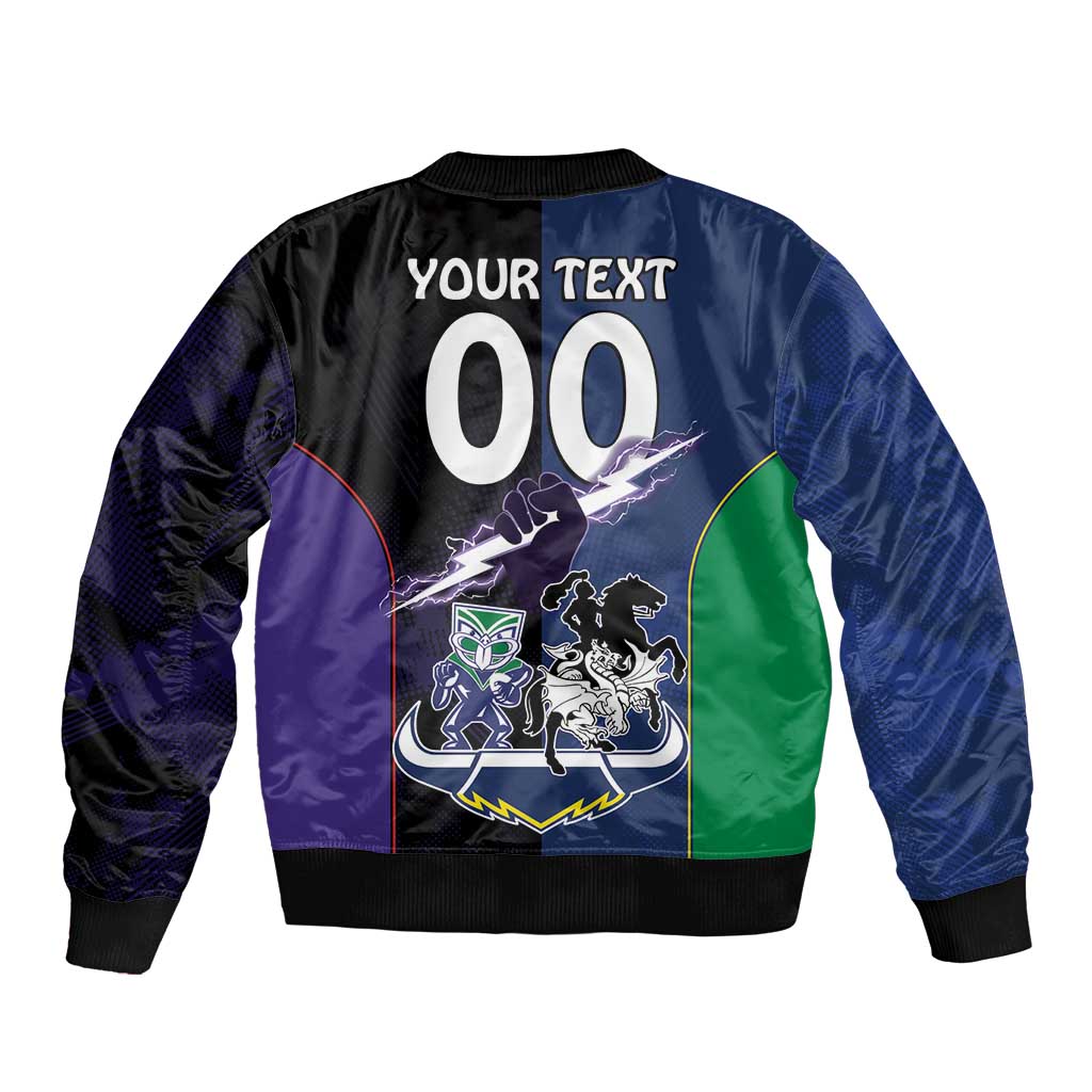Custom Dragons-Cowboys Combine Storm-Warriors Bomber Jacket Sport Style Version 01