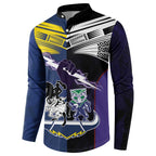 Custom Dragons-Cowboys Combine Storm-Warriors Button Sweatshirt Sport Style Version 01