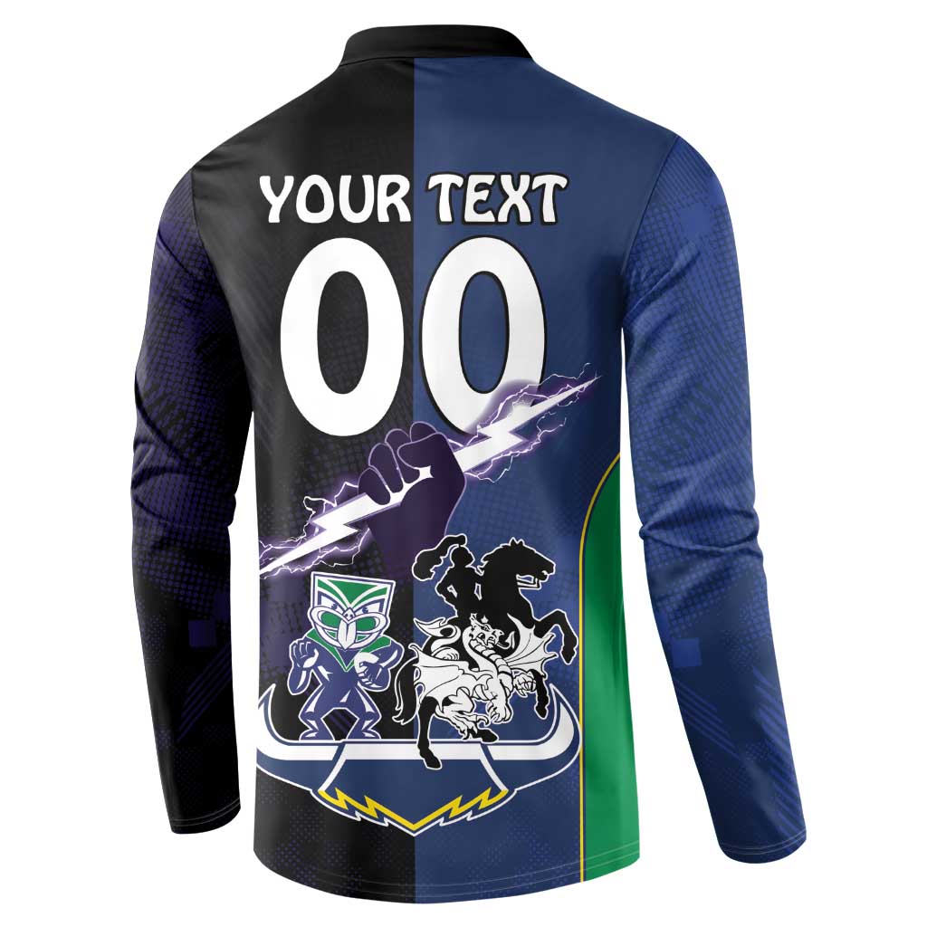 Custom Dragons-Cowboys Combine Storm-Warriors Button Sweatshirt Sport Style Version 01