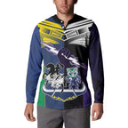 Custom Dragons-Cowboys Combine Storm-Warriors Button Sweatshirt Sport Style Version 01