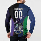 Custom Dragons-Cowboys Combine Storm-Warriors Button Sweatshirt Sport Style Version 01
