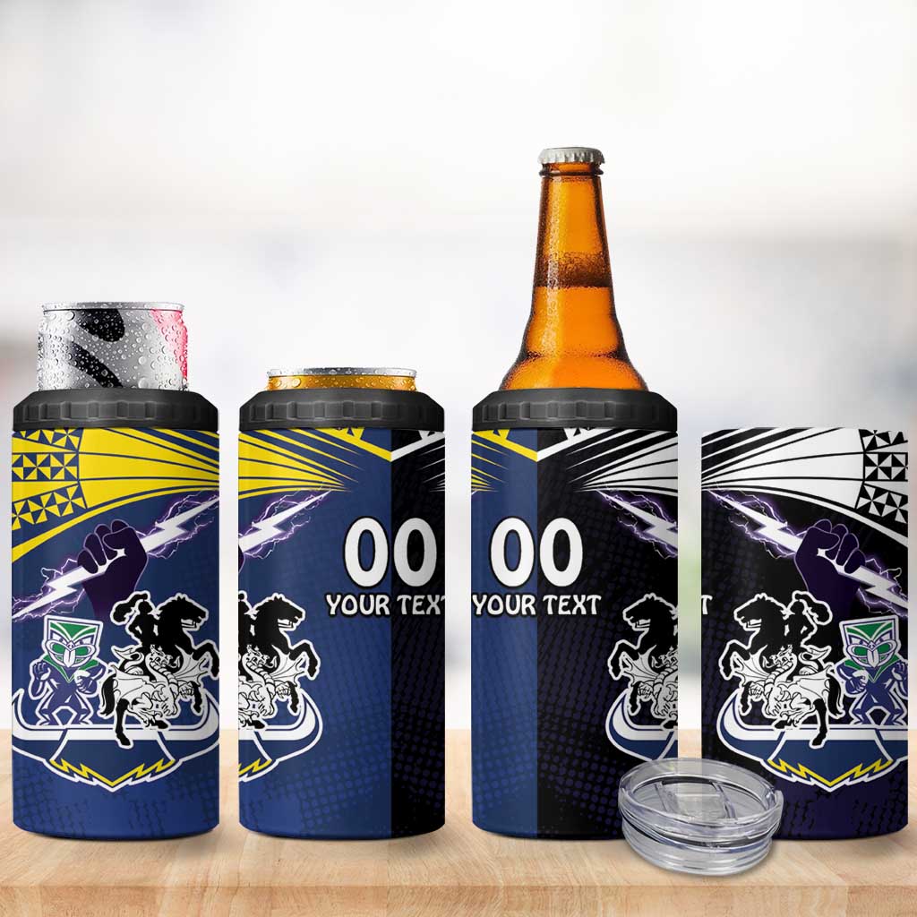 Custom Dragons-Cowboys Combine Storm-Warriors 4 in 1 Can Cooler Tumbler Sport Style Version 01