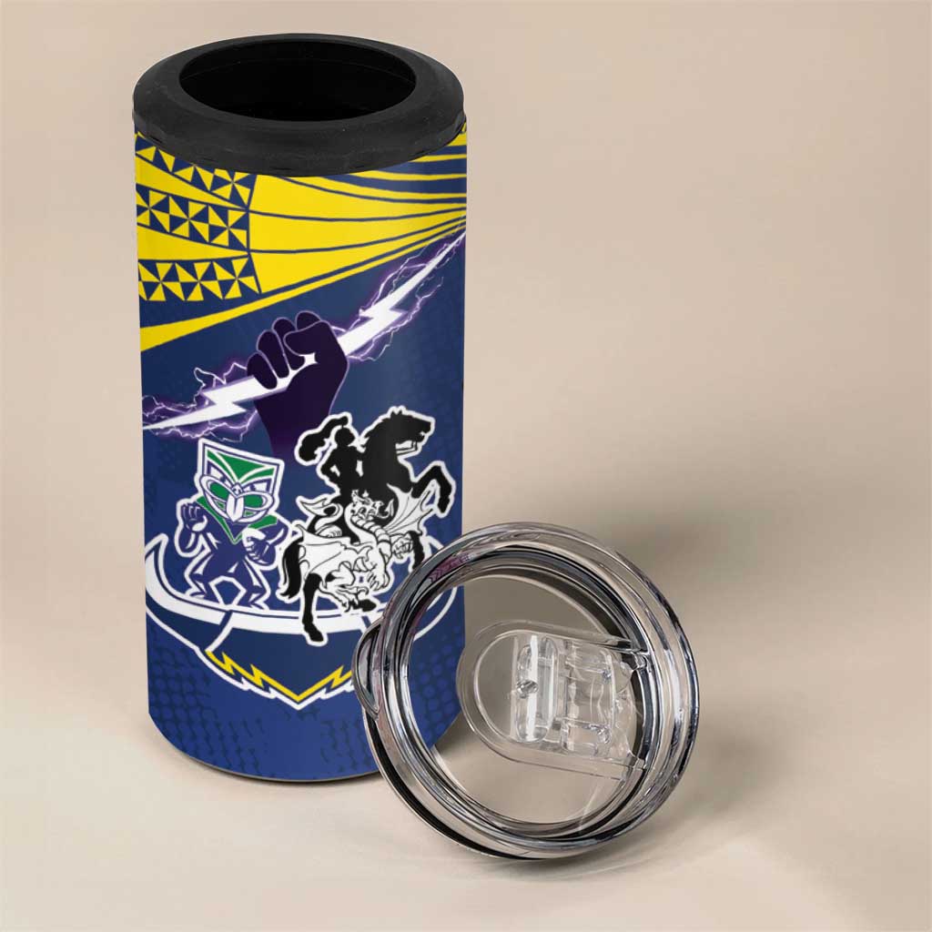 Custom Dragons-Cowboys Combine Storm-Warriors 4 in 1 Can Cooler Tumbler Sport Style Version 01