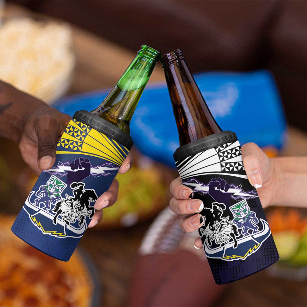 Custom Dragons-Cowboys Combine Storm-Warriors 4 in 1 Can Cooler Tumbler Sport Style Version 01