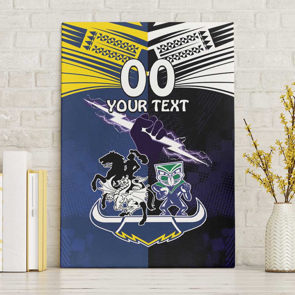 Custom Dragons-Cowboys Combine Storm-Warriors Canvas Wall Art Sport Style Version 01