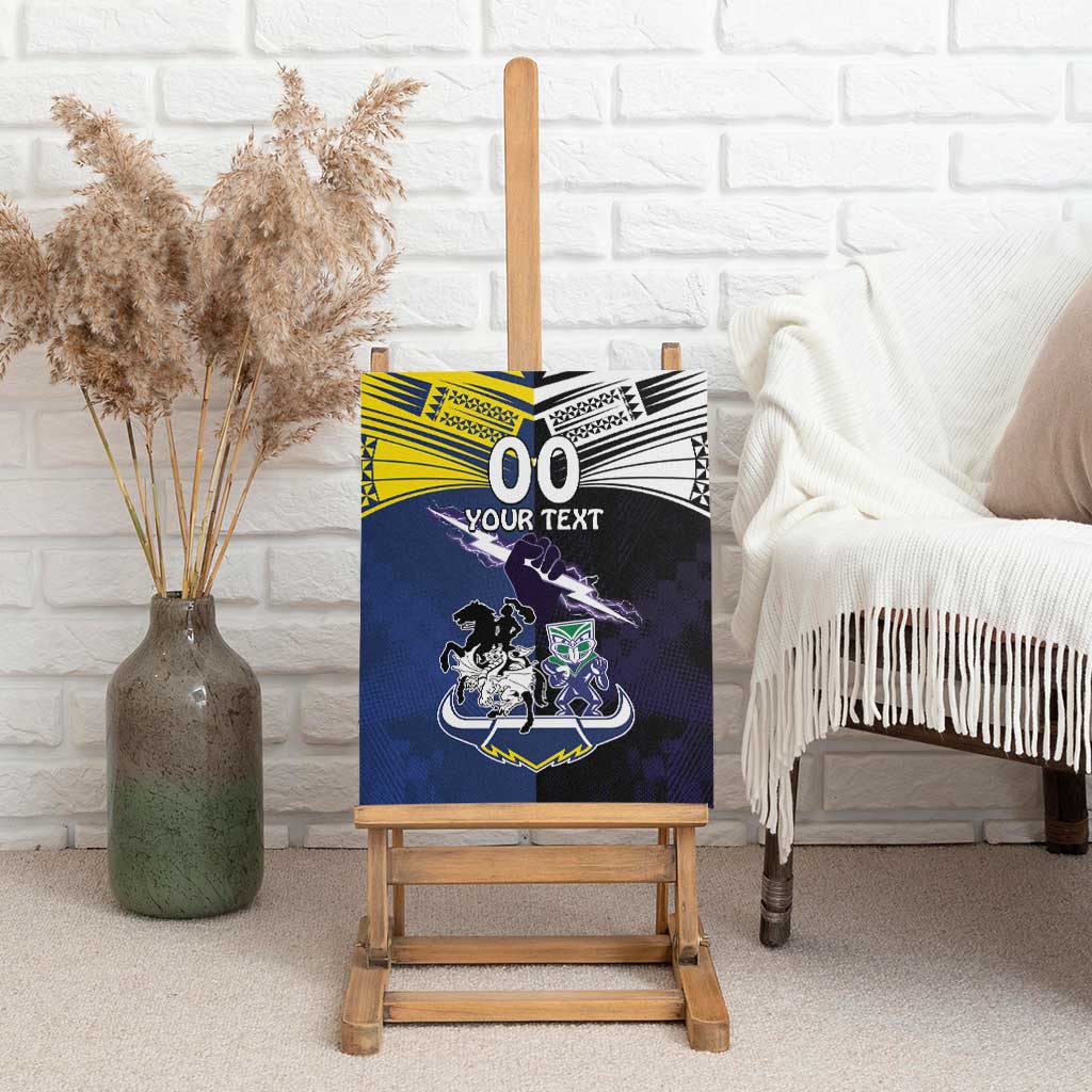Custom Dragons-Cowboys Combine Storm-Warriors Canvas Wall Art Sport Style Version 01