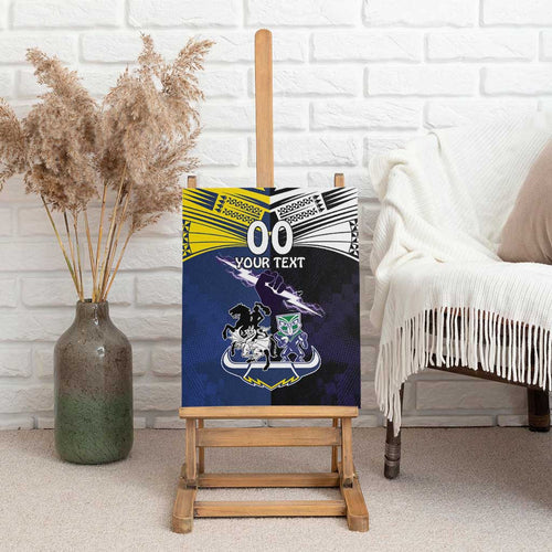Custom Dragons-Cowboys Combine Storm-Warriors Canvas Wall Art Sport Style Version 01