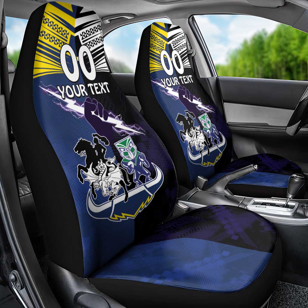 Custom Dragons-Cowboys Combine Storm-Warriors Car Seat Cover Sport Style Version 01