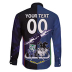 Custom Dragons-Cowboys Combine Storm-Warriors Family Matching Long Sleeve Bodycon Dress and Hawaiian Shirt Sport Style Version 01