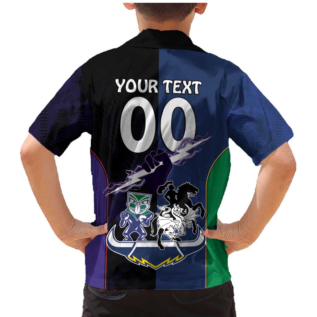 Custom Dragons-Cowboys Combine Storm-Warriors Family Matching Mermaid Dress and Hawaiian Shirt Sport Style Version 01