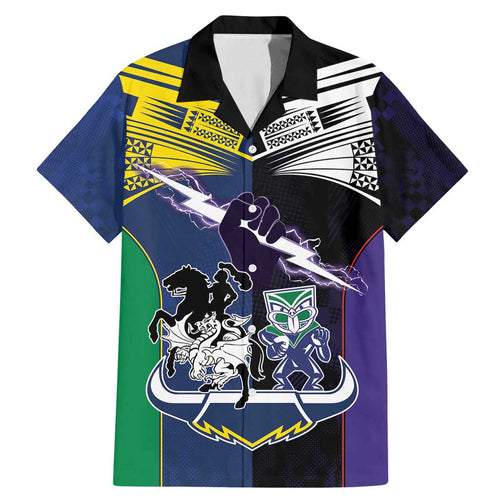 Custom Dragons-Cowboys Combine Storm-Warriors Family Matching Mermaid Dress and Hawaiian Shirt Sport Style Version 01