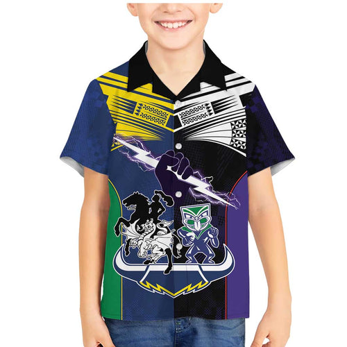 Custom Dragons-Cowboys Combine Storm-Warriors Family Matching Mermaid Dress and Hawaiian Shirt Sport Style Version 01