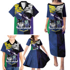 Custom Dragons-Cowboys Combine Storm-Warriors Family Matching Puletasi and Hawaiian Shirt Sport Style Version 01