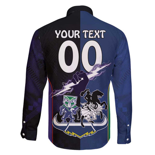 Custom Dragons-Cowboys Combine Storm-Warriors Family Matching Short Sleeve Bodycon Dress and Hawaiian Shirt Sport Style Version 01