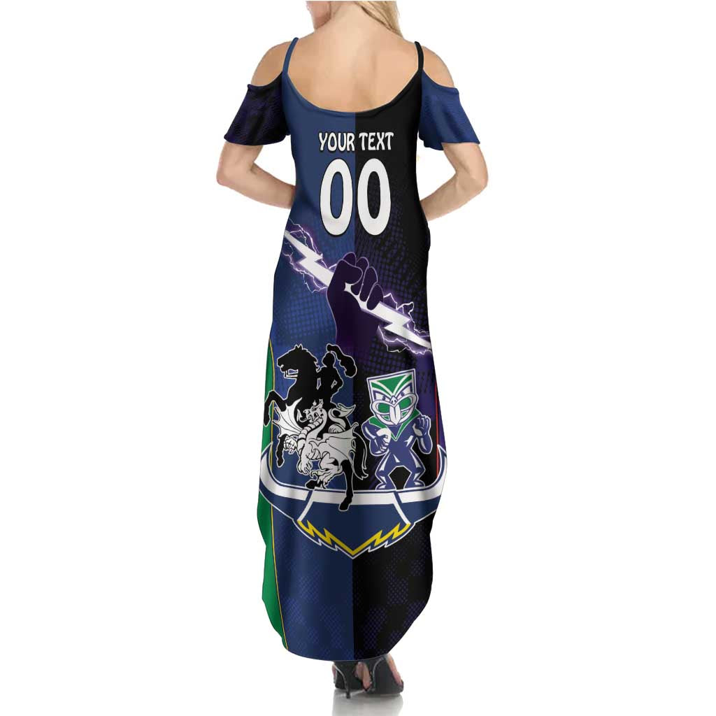 Custom Dragons-Cowboys Combine Storm-Warriors Family Matching Summer Maxi Dress and Hawaiian Shirt Sport Style Version 01