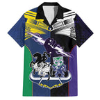 Custom Dragons-Cowboys Combine Storm-Warriors Family Matching Tank Maxi Dress and Hawaiian Shirt Sport Style Version 01