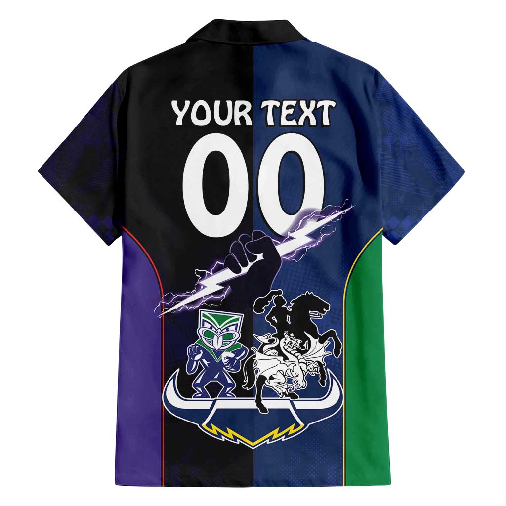 Custom Dragons-Cowboys Combine Storm-Warriors Family Matching Tank Maxi Dress and Hawaiian Shirt Sport Style Version 01